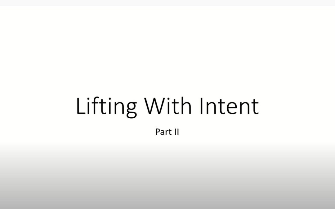 Intent Course (Part II)